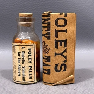 Antike Foley Nierentabletten Foley & Co Chicago Medizin & Einsatz * Lesen 2,5"x1" - Bild 1 von 5