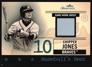 2004 Fleer Showcase Baseball's Best Chipper Jones Jersey Patch /33 #BB-CJ - Picture 1 of 2