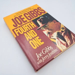 Joe Gibbs Fourth and One Hardcover 1992 Football Coach Autobiography NFL Book - Bild 1 von 6
