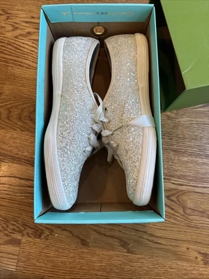 Keds X Kate Spade New York Glitter Sneakers WF53272 Sz US 8.5 EUR 39.5 - Image 1 of 4