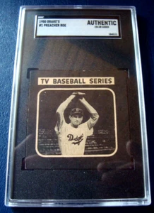 1950 DRAKE'S COOKIES #1 ELWIN "PREACHER" ROE SGC A BROOKLYN DODGERS no creases - Picture 1 of 6