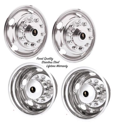 22.5" Chevrolet Gmc T6500 T7500 T8500 10 Lug Wheel Simulator Rim Liner Covers © Foto 1 de 4