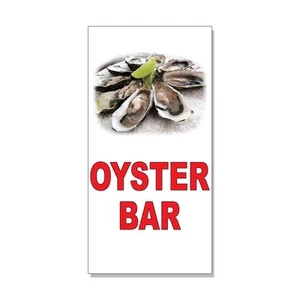 Letrero de tienda minorista Oyster Bar Red Food Bar restaurante camión de comida PEGATINA CALCOMANÍA - Imagen 1 de 1