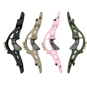 ILF 19"Recurve Bow Riser Takedown Metal Brass Weight Bow Handle Hunting Archery - Picture 1 of 13