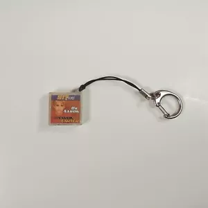 Portachiavi vintage anni 2000 Tiger Hit Clips Aaron Carter musica "Oh Aaron" corda nera - Foto 1 di 4