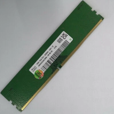 SK Hynix 16GB DDR4 3200 Desktop DIMM RAM 1Rx8 PC4-25600 HMAA2GU6CJR8N-XN 288pin - Image 1 of 4
