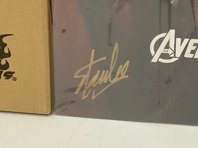 Stan Lee Signed Marvel Iron Man Mark 7 VII 1/6 Scale Figure Hot Toys MMS 185 COA - Image 1 of 4