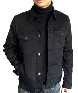 Tommy Hilfiger Trucker Jacke Herren Jacket JKT STR Stay Black Jeans Regular Gr.S - Bild 1 von 7