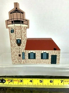 Cats Meow 1994 Waterfront Series Sand Island Lighthouse Pre-Owned #13 - Picture 1 of 3