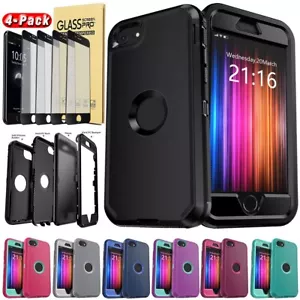 For Apple iPhone SE 2020 SE 2022 Soft Rubber Case Rugged Cover Screen Protector - Picture 1 of 57