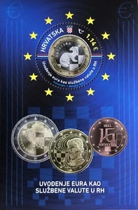 CROATIA 2023 FOGLIETTO INTRODUZIONE DELL' EURO IN CROAZIA 2023 - Foto 1 di 1