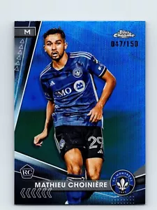 2024 Topps Chrome MLS #163 Mathieu Choinière Blue Wave Refractor #/150 Rookie - Bild 1 von 2
