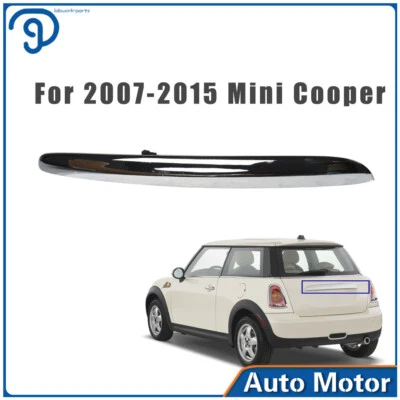Apto para Mini Cooper 2007-2015 maletero arranque empuñadura tapa mango trasero negro 51132753603 Foto 1 de 4