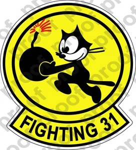 PEGATINA USN VF 31 Tomcatters ESCUADRÓN DE COMBATE LUCHA 31 - Imagen 1 de 1