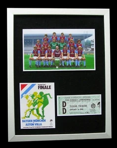 ASTON VILLA 1982 COPA EUROPEA FINAL LTD ENMARCADO + ENVÍO GLOBAL EXPRESO - Imagen 1 de 7