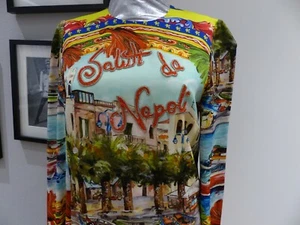 DOLCE & GABBANA "Saluti da Napoli" 1.950€ Seide Pailletten IT 40 DT 34 36 XS S - Bild 1 von 12