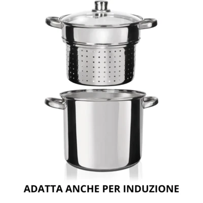 Pentola Cuocipasta in acciaio Inox ø 24cm - Immagine 1 di 4