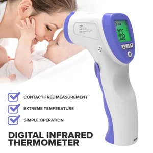 Infrared Thermometer Digital No Touch Baby Adult Temperature Gun FCC Certified - Picture 1 of 8