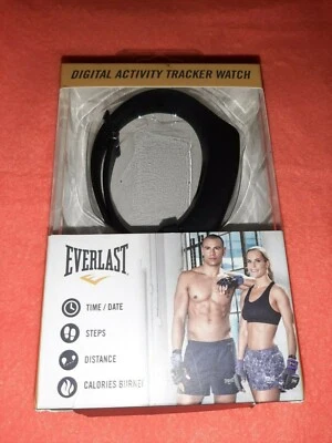 Nuevo Reloj Rastreador de Actividad Digital Everlast Negro Foto 1 de 4
