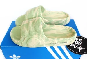 adidas Originals Adilette 22 Slides Camo Sand Lime GY1597 UK 4 6 7 8 9 11 12 US - Bild 1 von 12