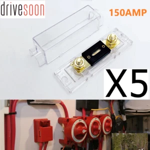 5PCS Universal 150A Car Audio Stereo ANL Fuse Holder & Inline Distribution Block - Picture 1 of 10