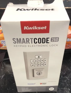 Teclado de níquel satinado Kwikset 9260CNT SmartCode 260 cerrojo único - Imagen 1 de 6
