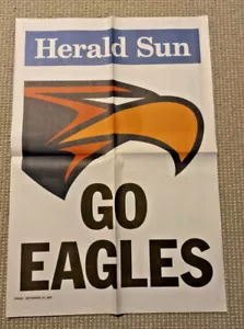 West Coast Eagles 2005 Pre Grand Final Poster Herald Sun WA - Picture 1 of 2