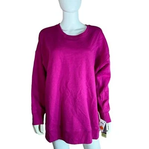 Ideology Plus Size Sweatshirt Bold Berry SZ 3X - Picture 1 of 5