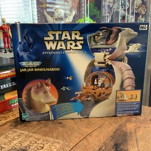 Galoob Star Wars Micro Machines Jar Jar Binks Naboo Playset Sealed Retro New - Picture 1 of 2