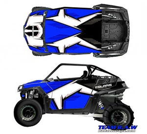 2011+ Polaris RZR 800 Design MXVEC 002 Decal Graphic Kit Wraps UTV Hood Scoop - Picture 1 of 9