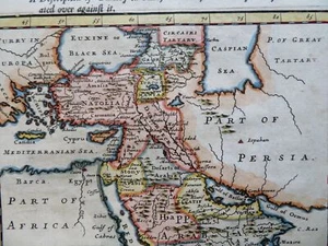 Ostosmanisches Reich Glückliches Arabien Natolia Heiliges Land um 1705 Moll gravierte Karte - Bild 1 von 4
