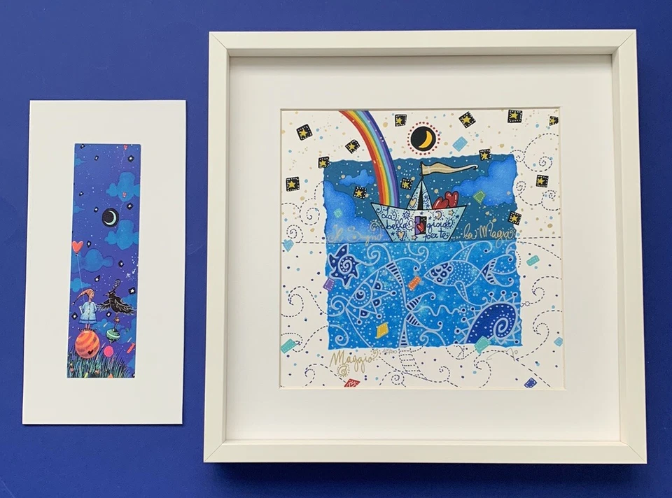 SERIGRAFIA ANDREA AGOSTINI 25x25 MAGGIO “IL SOGNO.. .. LA MAGIA” + STAMPA - Immagine 1 di 1