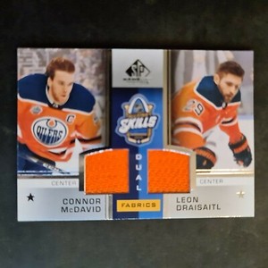 2020-21 SP Game Used '20 NHL All Star Skills Fabrics #ASDMD McDavid/Draisaitl