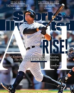 8x10 Photo AARON JUDGE New York Yankees 62 HR’s Sports Illustrated Cover Photo - Picture 1 of 1