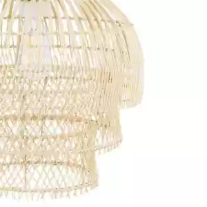 Modern Boho Design 1-Light Pendant Rope Rattan Design Vintage Chandelier - Picture 1 of 18
