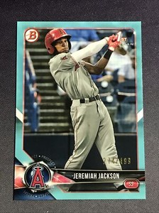 2018 Bowman Draft Picks #BD-51 JEREMIAH JACKSON RC Light Blue Paper #d 274/499 
