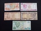 Cyprus 50 Sent (1989) 2X 1 (1989/ 1997) + 5 (2003) + 10 (1998) Pounds Banknotes