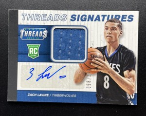 2014-15 Panini Threads Signatures /249 Zach LaVine #10 Rookie Auto RC