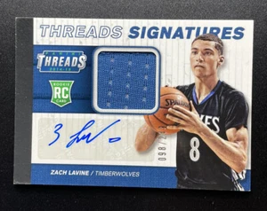 2014-15 Panini Threads Signatures /249 Zach LaVine #10 Rookie Auto RC - Picture 1 of 3