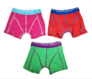 BJORN BORG Boy's Multicolor Breathable Cotton Set of 3 Boxer Briefs 6-7Years NWB - Picture 1 of 1