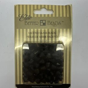 Elite Better Beads Deep Purple GLASS Beads 140 Count - Picture 1 of 4