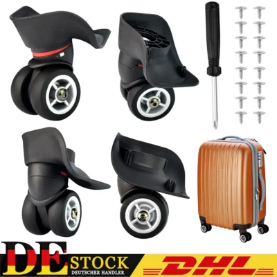 4 Stk A08 Ersatz Gepäck Rollen Räder Ersatz Lenkrolle für Koffer Reparatur Rolle - Bild 1 von 4