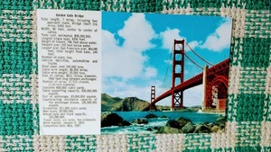 BEAUTIFUL POST CARD GOLDEN GATE BRIDGE SAN FRANCISCO CALIFORNIA - Picture 1 of 14