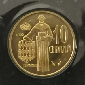 10 CENTIMES 1975 MONACO FDC SCELLE ISSU DU COFFRET - Picture 1 of 2