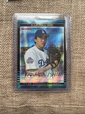 2002 Bowman Chrome Kazuhisa Ishii Refractor #403  Sn /250 Los Angeles Dodgers - Image 1 of 2