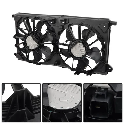 For Ford F-150 2021 2022 2023 Dual Fan Radiator ML3Z8C607C Cooling Fan Assembly - Image 1 of 4