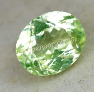 5.60 Ct Natural Green Peridot Oval Shape VVS Pak Gemstone AGL Certified - Picture 1 of 6