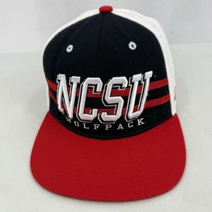 NC State Wolfpack Hat Cap Red White Black Stripes Zephyr NCSU - Picture 1 of 11