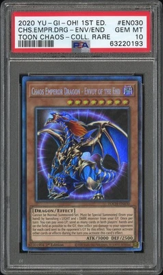 Chaos Emperor Dragon Yugioh 2020 TOCH-EN030 Collector's Rare 1st Edition PSA 10 - Image 1 of 2