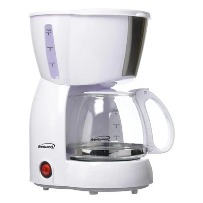 Brentwood 4 Cup Coffee Maker - White - Image 1 of 3